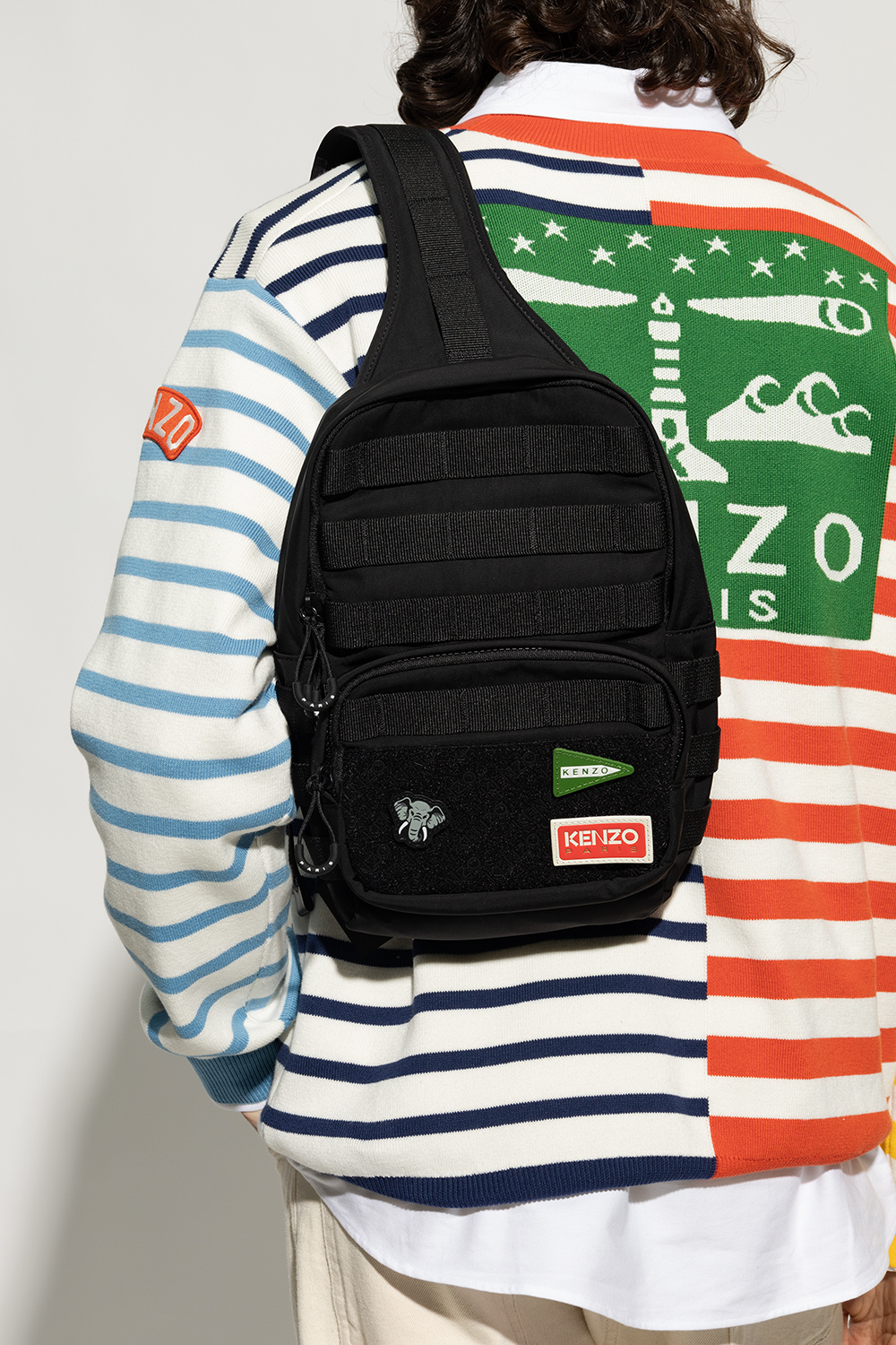 Kenzo one shoulder discount backpack